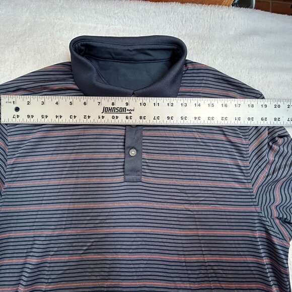 Callaway Mens Pebble Beach Invitational Polo Golf Shirt Striped Short Sleeve - Picture 5 of 7
